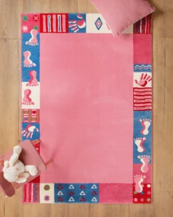 Kinderteppich Rosa Pink