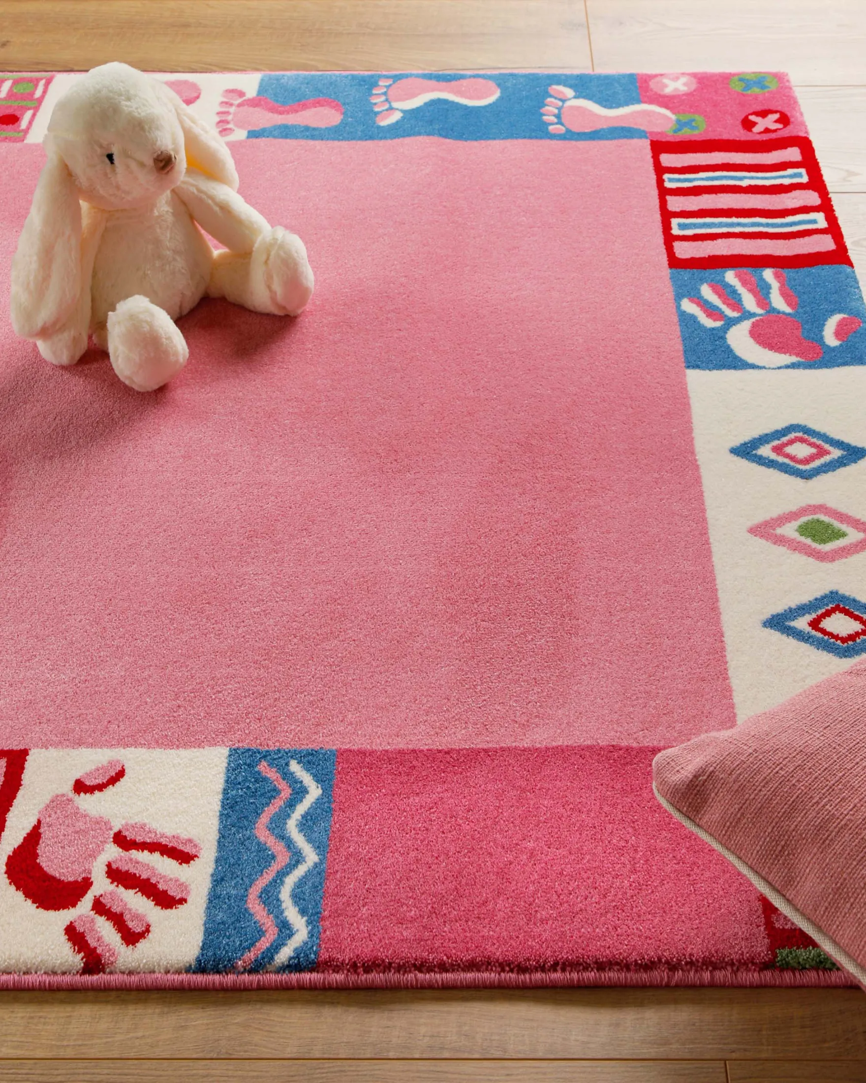 Kinderteppich Rosa Pink "Hand&Feet" WECONhome