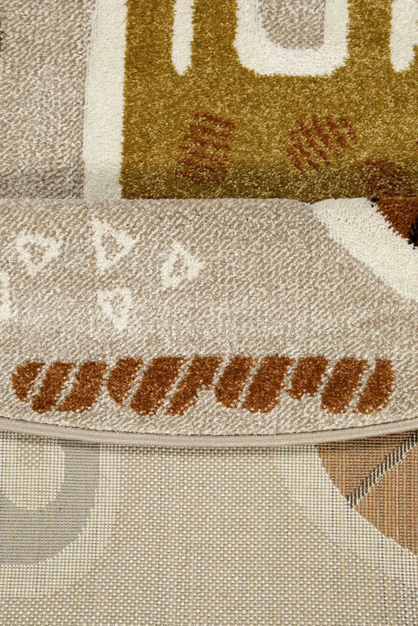 Kinderteppich Rund Sand Beige meliert "Nala & Friends" Smart Kids
