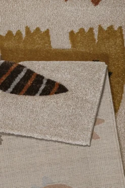 Kinderteppich Sand Beige meliert "T-Rex & Friends" Smart Kids