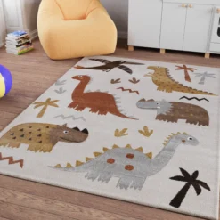 Kinderteppich Sand Beige meliert