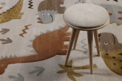 Kinderteppich Sand Beige meliert