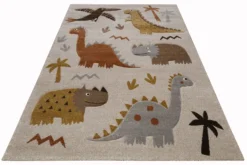 Kinderteppich Sand Beige meliert