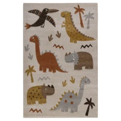 Kinderteppich Sand Beige meliert