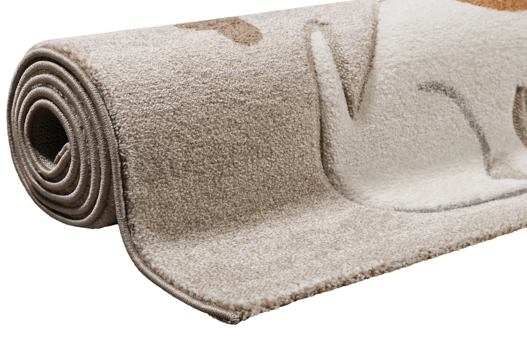 Kinderteppich Sand Beige meliert "Rocky & Friends" Smart Kids