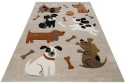 Kinderteppich Sand Beige meliert