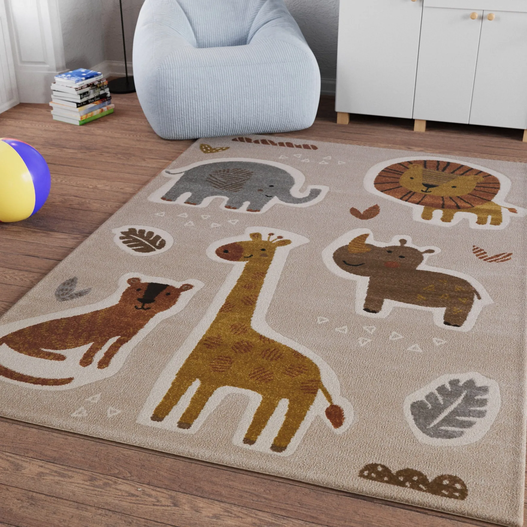 Kinderteppich Sand Beige meliert "Nala & Friends" Smart Kids