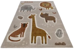 Kinderteppich Sand Beige meliert