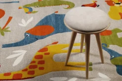 Kinderteppich Sand Beige meliert "Benny & Friends" Smart Kids