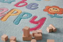 Kinderteppich Türkis 