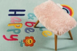 Kinderteppich Türkis 