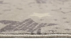 Kinderzimmer Teppich 160x230 Braun Sterne