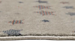 Kinderzimmer Teppich 160x230 Braun Grau Kleine Sterne