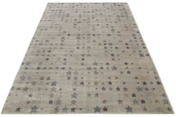 Kinderzimmer Teppich 160x230 Braun Grau Kleine Sterne