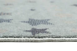 Kinderzimmer Teppich 160x230 Türkis Kleine Sterne