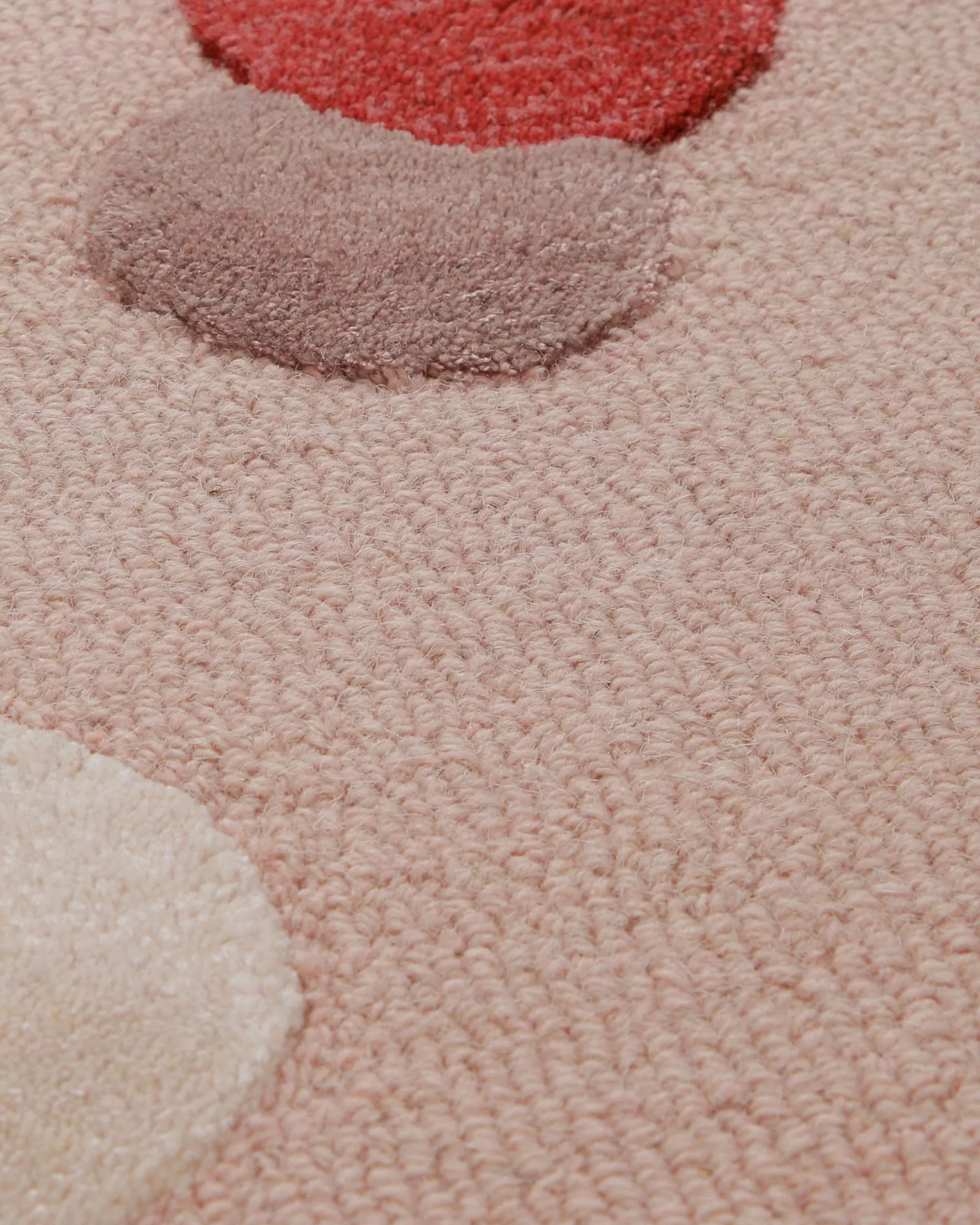 Konfetti auf Blush - Handtuft Wolle 160 x 230 cm