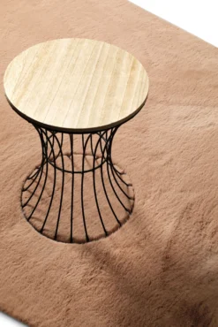 Kunstfell Teppich Apricot flauschig und weich
