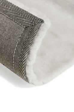 Kunstfell Teppich Beige Grau flauschig und weich 