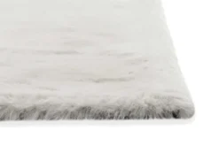 Kunstfell Teppich Beige Grau flauschig und weich 