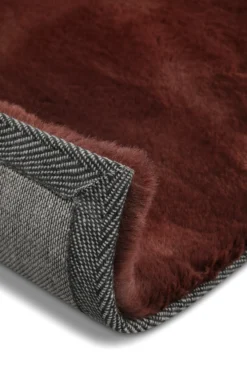 Kunstfell Teppich Bordeaux flauschig und weich "Anna" WECONhome Basics