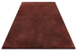 Kunstfell Teppich Bordeaux flauschig und weich 