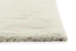 Kunstfell Teppich Creme Beige flauschig und weich 
