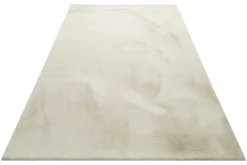 Kunstfell Teppich Creme Beige flauschig und weich 