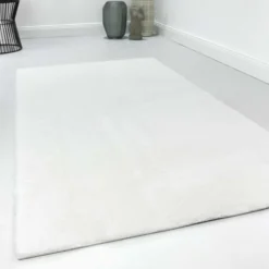 Kunstfell Teppich Creme Weiß soft & weich