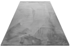 Kunstfell Teppich Grau flauschig und weich 