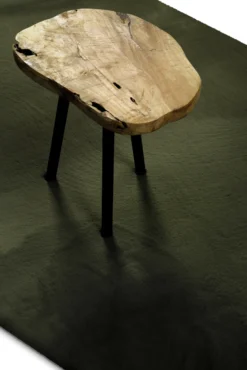 Kunstfell Teppich Olive flauschig und weich