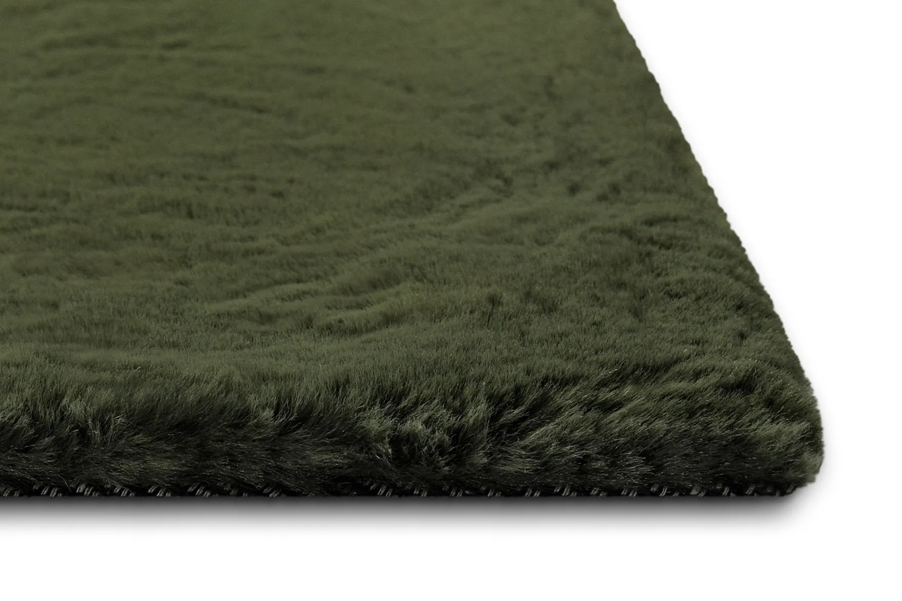 Kunstfell Teppich Olive flauschig und weich "Anna" WECONhome Basics