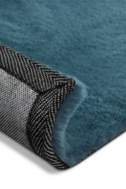 Kunstfell Teppich Petrol flauschig und weich "Anna" WECONhome Basics