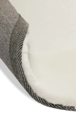 Kunstfell Teppich Rund Creme Beige flauschig und weich "Anna" WECONhome Basics