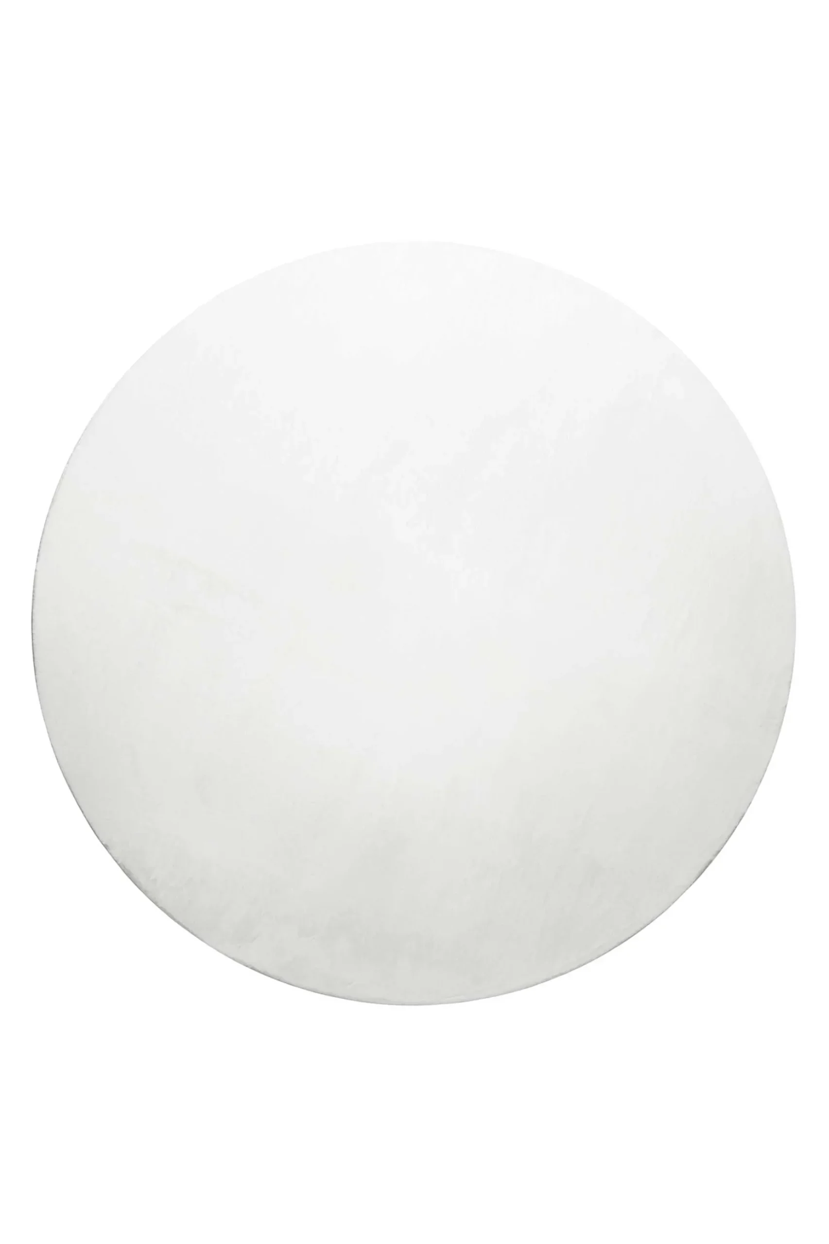 Kunstfell Teppich Rund Creme Weiß soft & weich "Villa Rosso" Homie Living