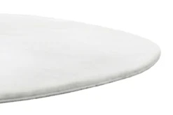 Kunstfell Teppich Rund Creme Weiß soft & weich