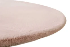 Kunstfell Teppich Rund Rosa kuschelig & flauschig "Vita" Homie Living