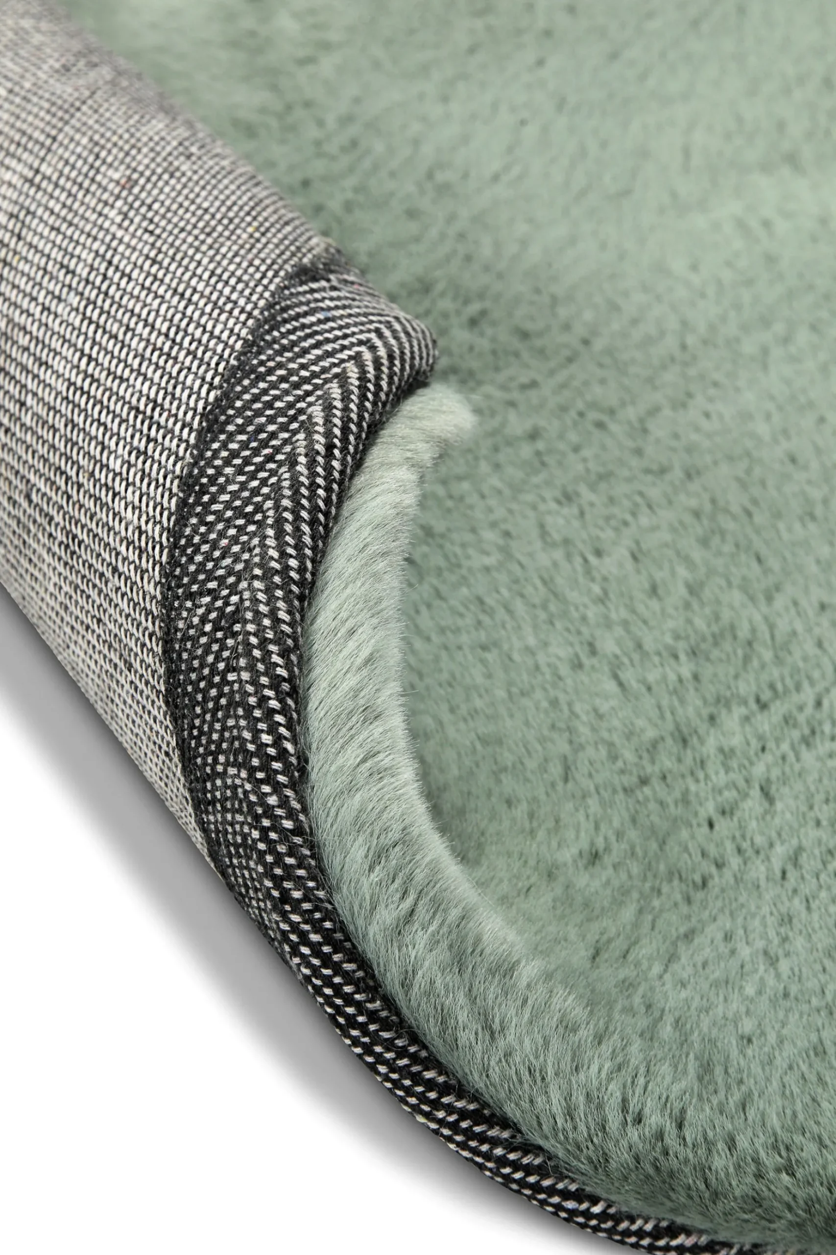 Kunstfell Teppich Rund Türkis flauschig und weich "Anna" WECONhome Basics