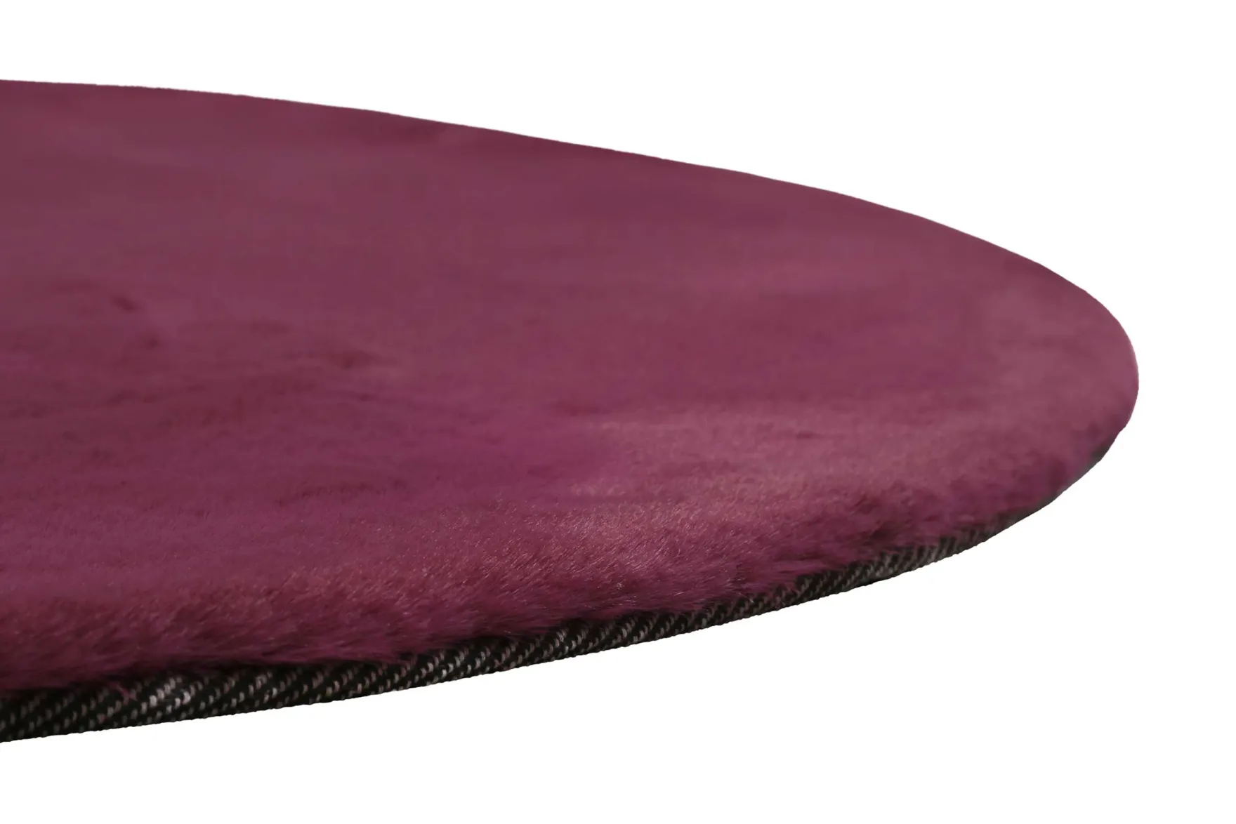Kunstfell Teppich Rund Violett kuschelig & flauschig "Vita" Homie Living