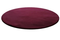 Kunstfell Teppich Rund Violett kuschelig & flauschig