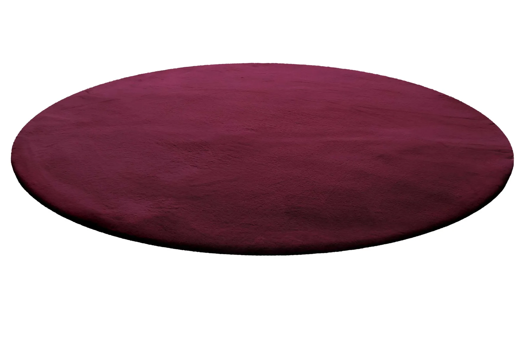 Kunstfell Teppich Rund Violett kuschelig & flauschig "Vita" Homie Living
