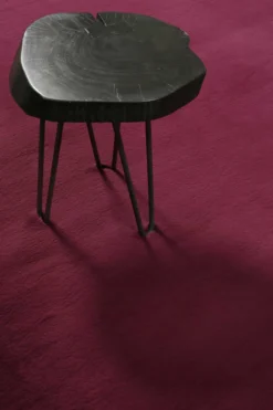Kunstfell Teppich Rund Violett kuschelig & flauschig