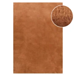 Kunstfell Teppich Terracotta flauschig und weich "Anna" WECONhome Basics