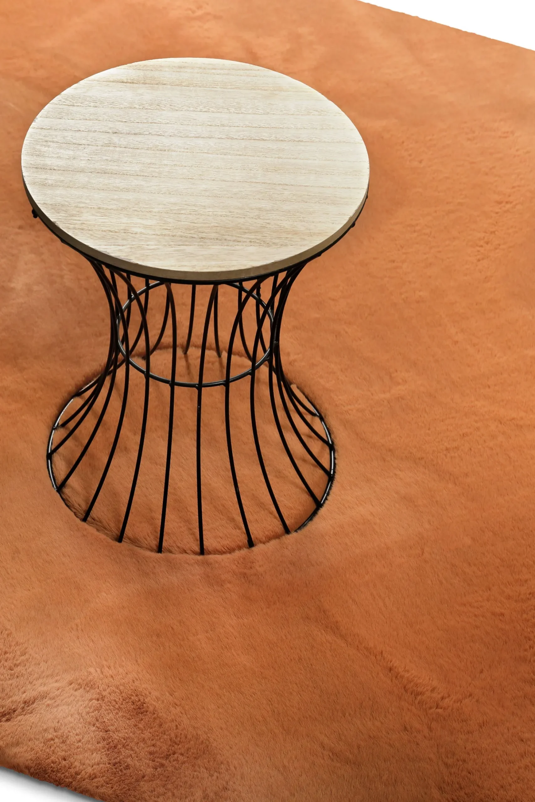 Kunstfell Teppich Terracotta flauschig und weich "Anna" WECONhome Basics