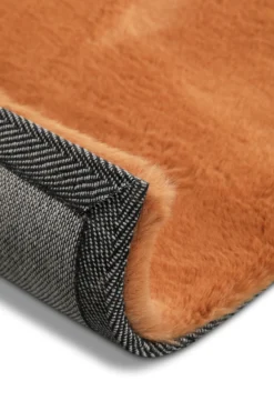 Kunstfell Teppich Terracotta flauschig und weich