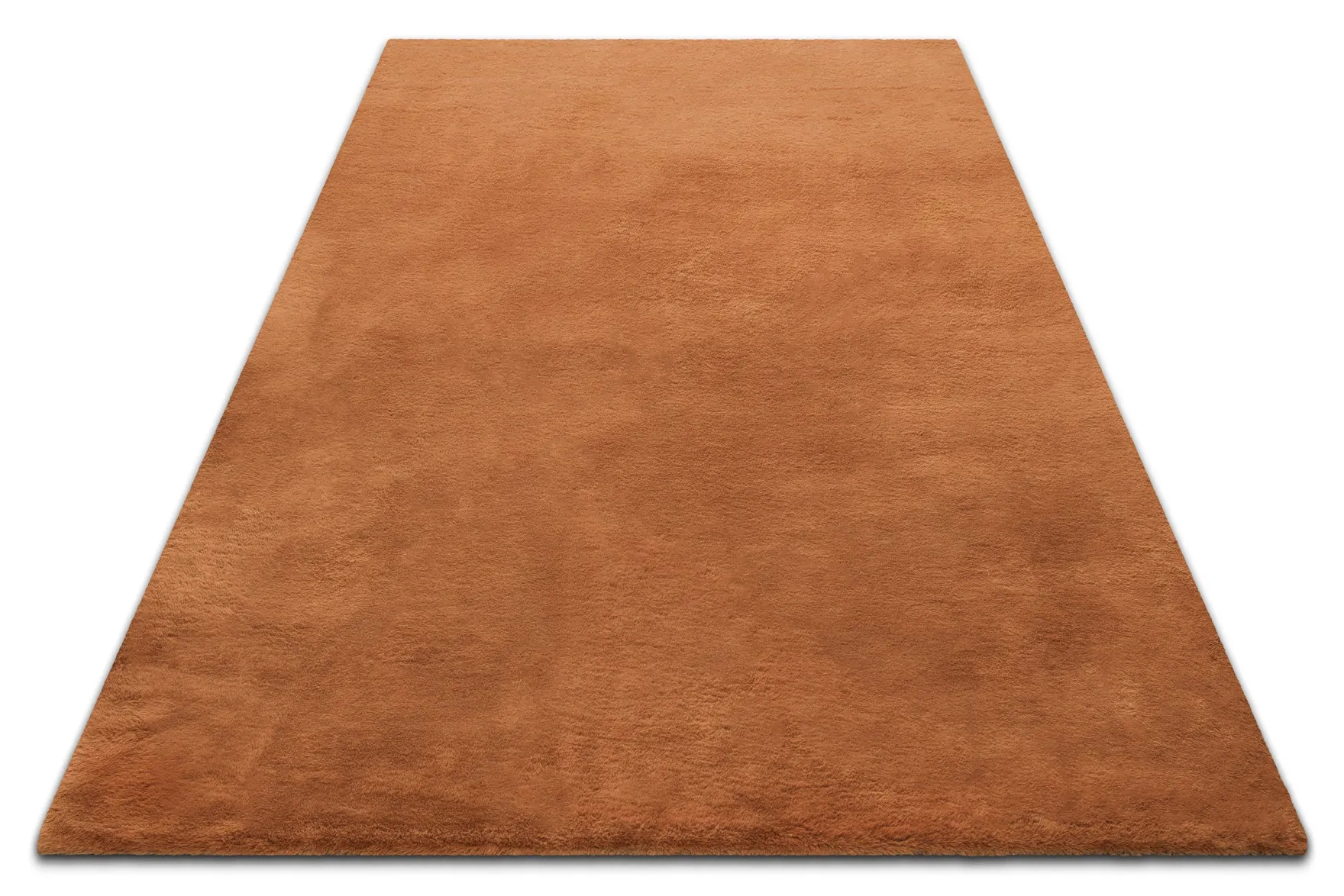 Kunstfell Teppich Terracotta flauschig und weich "Anna" WECONhome Basics