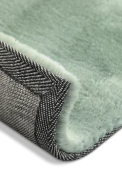 Kunstfell Teppich Türkis flauschig und weich