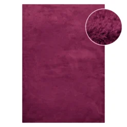 Kunstfell Teppich Violett flauschig und weich "Anna" WECONhome Basics
