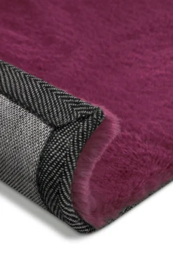 Kunstfell Teppich Violett flauschig und weich 