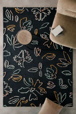 Kurzflorteppich Anthrazit aus Schurwolle "Vee" WECONhome