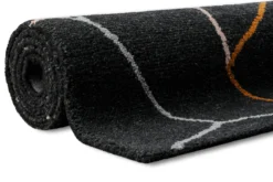 Kurzflorteppich Anthrazit aus Schurwolle "Nox" WECONhome